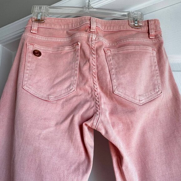 Michael Kors Mid-Rise Stretchy Jeans – Coral Peach – Size 2 - Picture 3 of 7